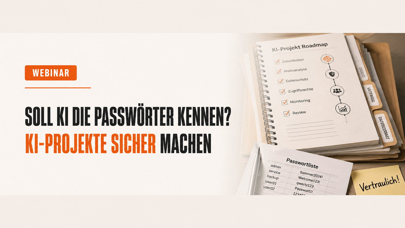 Soll KI die Passwörter kennen? KI-Projekte sicher machen - Roadmap für IT-Entscheider